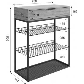 Обувница Краш