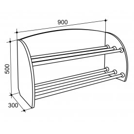 Обувница открытая ясень шимо
