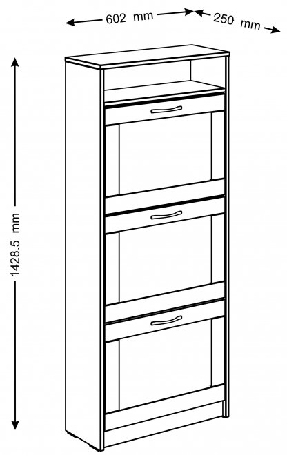Обувница Сириус 60х143 белый