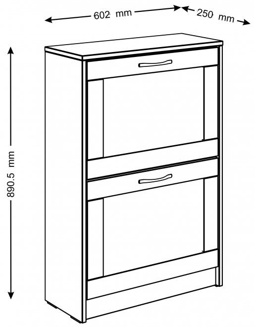 Обувница Сириус 60х89 сонома