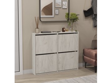 Тумба для обуви Сити лдсп дуб крафт белый