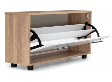 Тумба для обуви ТП-3 дуб сонома / белый