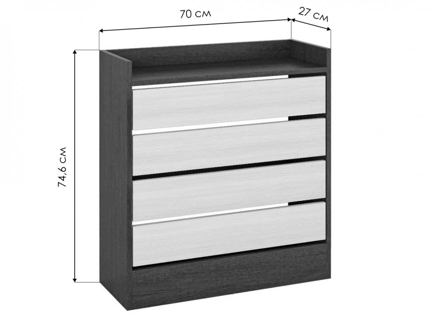 Обувница Ямайка 3 венге / дуб молочный