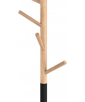 Вешалка для одежды Sheffilton SHT-CR25 прозрачный лак / черный / мрамор