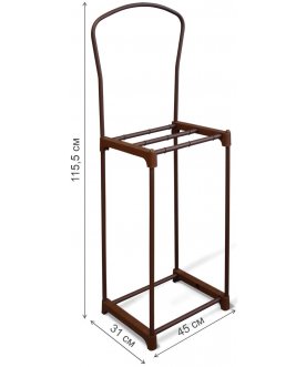 Вешалка для одежды SHT-SUR4 коричневый муар / коричневый