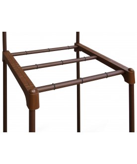 Вешалка для одежды SHT-SUR4 коричневый муар / коричневый