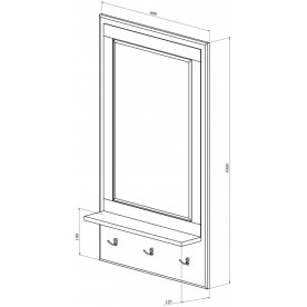 Настенная вешалка Дримстар-004 комплектация 1