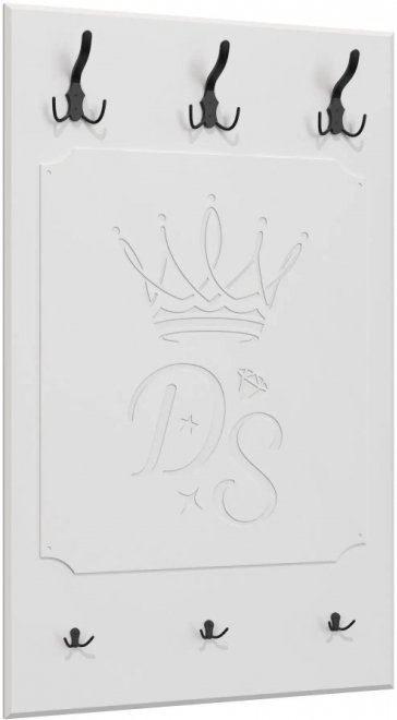 Настенная вешалка ДримСтар-004 белое дерево комплектация 1