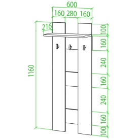 Настенная вешалка Той ШБЕ