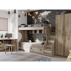 Двухъярусная кровать Пилигрим СМ-276.11.01 с лестницей