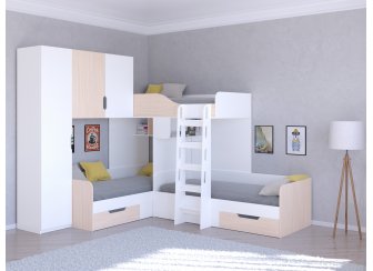 Двухъярусная кровать Трио/1