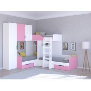 белый / розовый