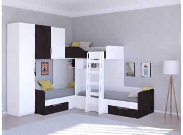 Двухъярусная кровать Трио/1