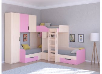 Двухъярусная кровать Трио/1