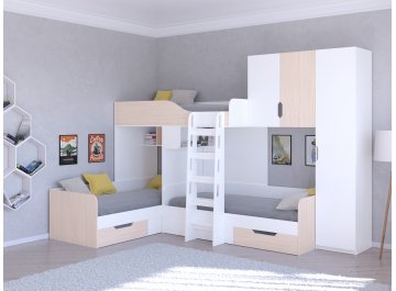 Двухъярусная кровать Трио/2