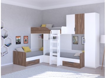 Двухъярусная кровать Трио/2