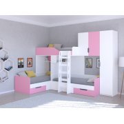 белый / розовый