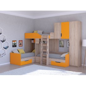 Двухъярусная кровать Трио/2