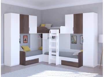 Двухъярусная кровать Трио/3