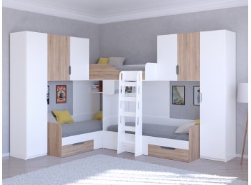 Двухъярусная кровать Трио/3