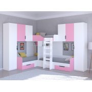 белый / розовый