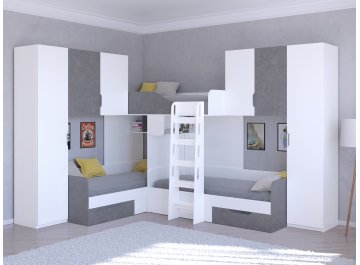 Двухъярусная кровать Трио/3