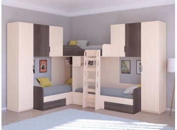 Двухъярусная кровать Трио/3