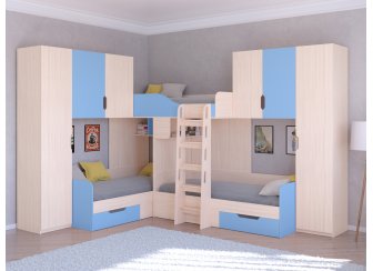 Двухъярусная кровать Трио/3