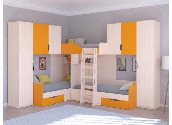 Двухъярусная кровать Трио/3
