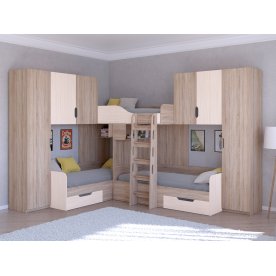 Двухъярусная кровать Трио/3