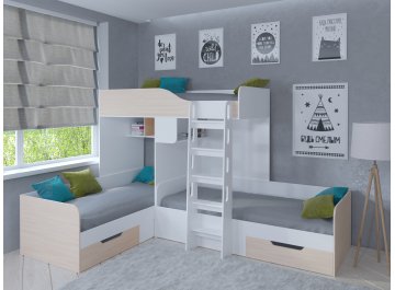 Двухъярусная кровать Трио