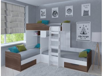 Двухъярусная кровать Трио