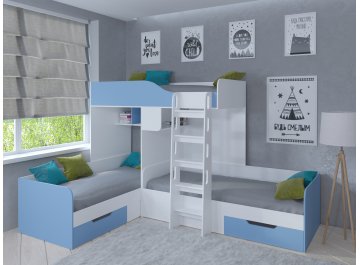 Двухъярусная кровать Трио