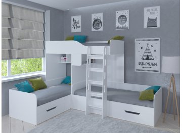 Двухъярусная кровать Трио