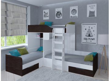 Двухъярусная кровать Трио