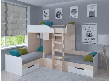 Двухъярусная кровать Трио