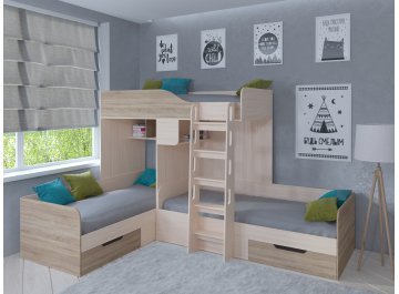 Двухъярусная кровать Трио