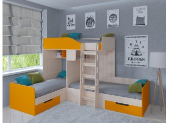 Двухъярусная кровать Трио