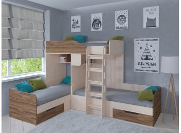 Двухъярусная кровать Трио