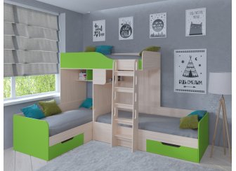 Двухъярусная кровать Трио