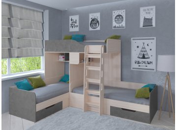Двухъярусная кровать Трио