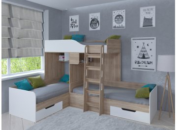 Двухъярусная кровать Трио