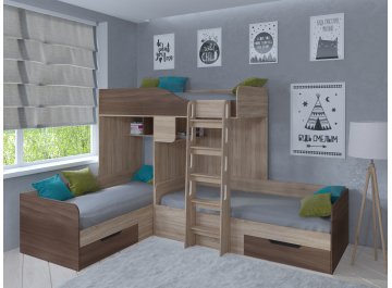 Двухъярусная кровать Трио