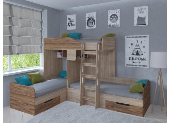 Двухъярусная кровать Трио