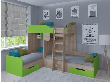 Двухъярусная кровать Трио