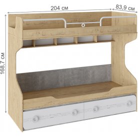 Двухъярусная кровать Мегаполис