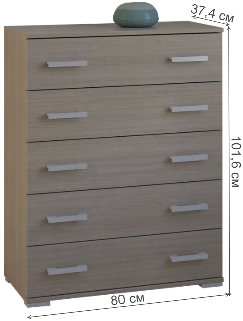 Комод Вента-98 светлый ясень