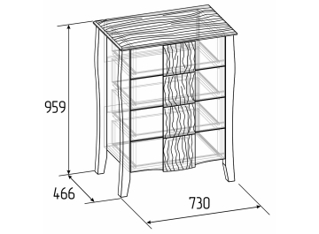 Комод Brownie 45