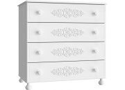 Детский комод Ассоль АС-5 белое дерево