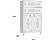 Детский комод Ассоль АС-63 белое дерево